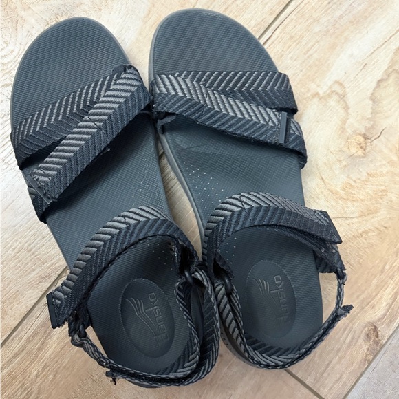 Dansko Racquel Black Strappy Sandals - Picture 3 of 7